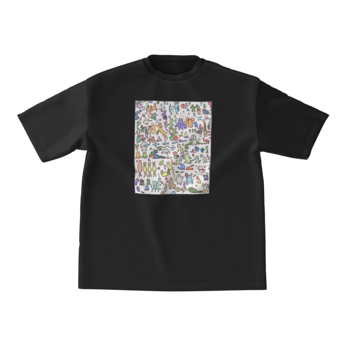 ビッグシルエットTシャツ - M - 印刷小