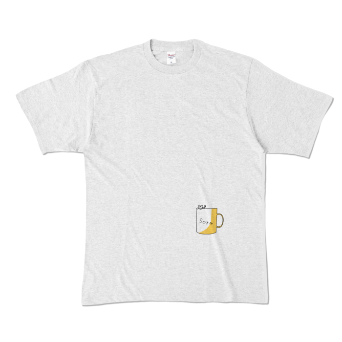 カラーTシャツ - XL - アッシュ （淡色）
