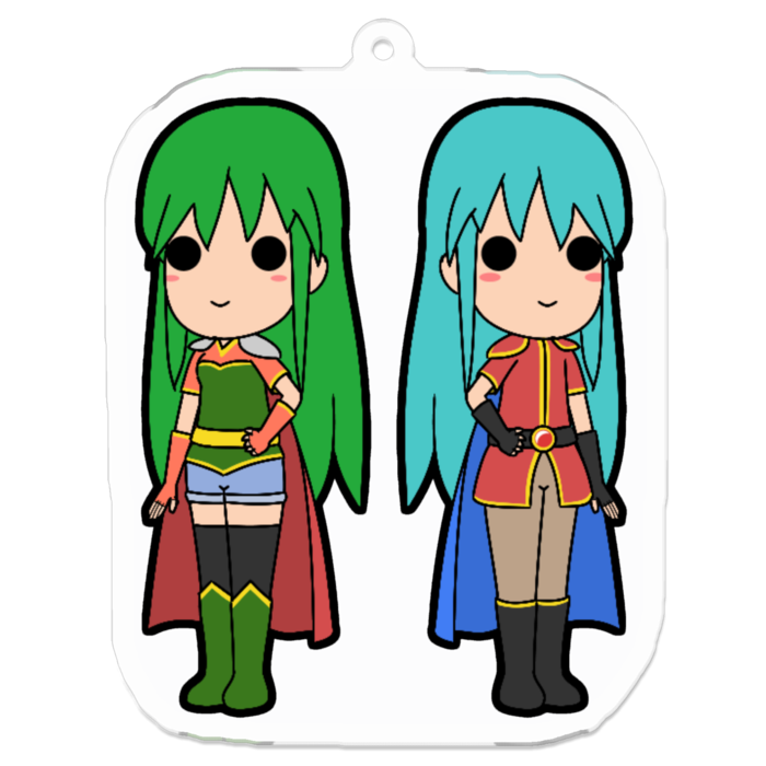 アクリルキーホルダー（コーティング） - 70 x 70 (mm)