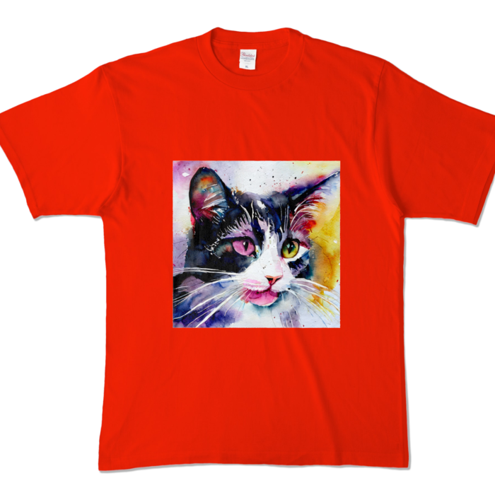 カラーTシャツ - XL - レッド (濃色)