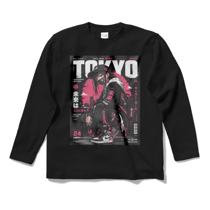 ロングスリーブTシャツ - S - ブラック