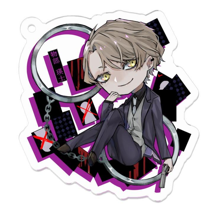 アクリルキーホルダー - 50 x 50 (mm)