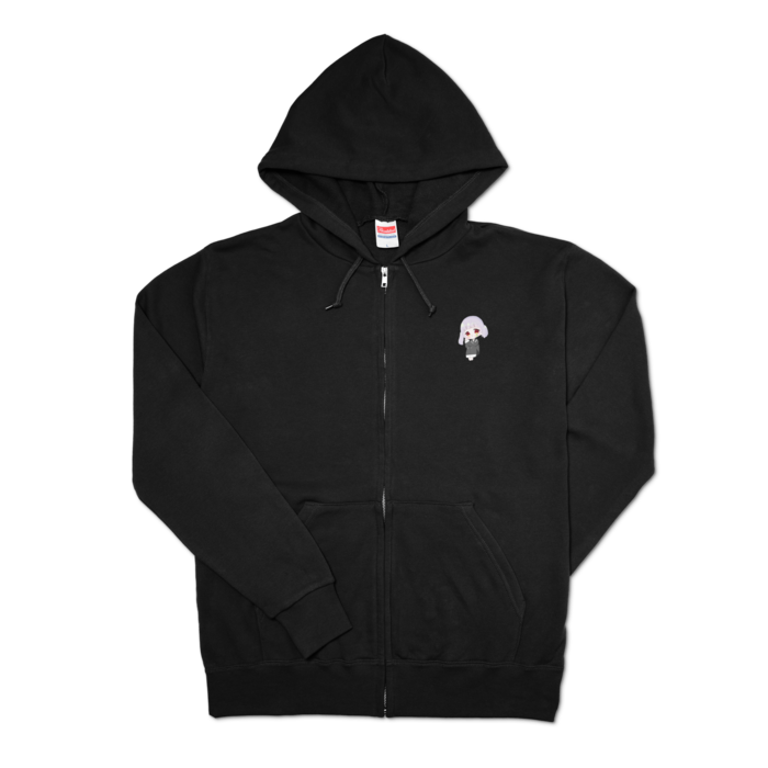 ジップパーカー - L - ブラック