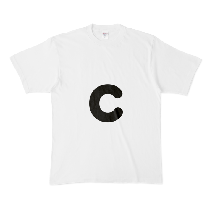 「c」（小文字）Tシャツ - XL - 白