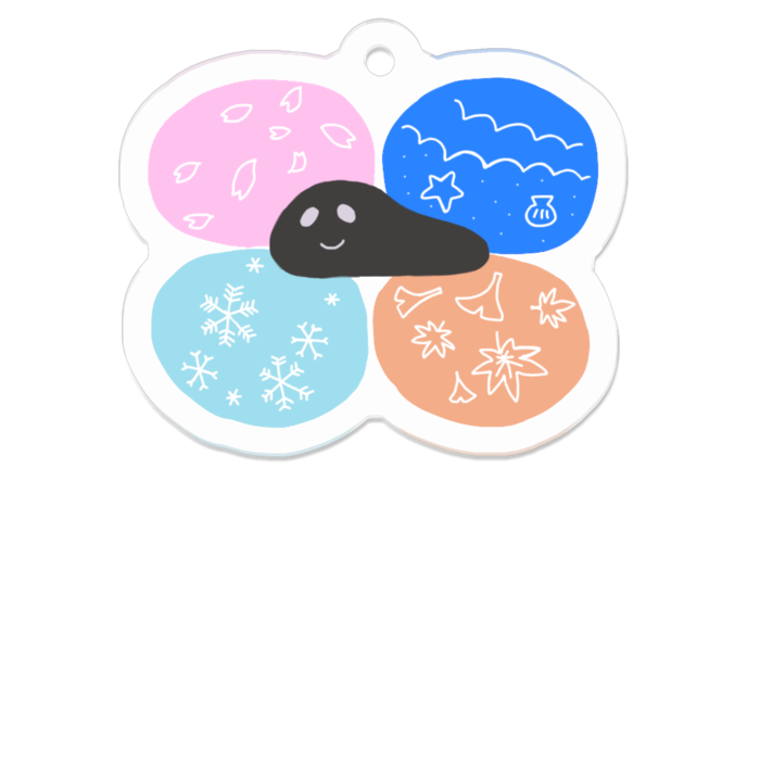 アクリルキーホルダー - 50 x 50 (mm)