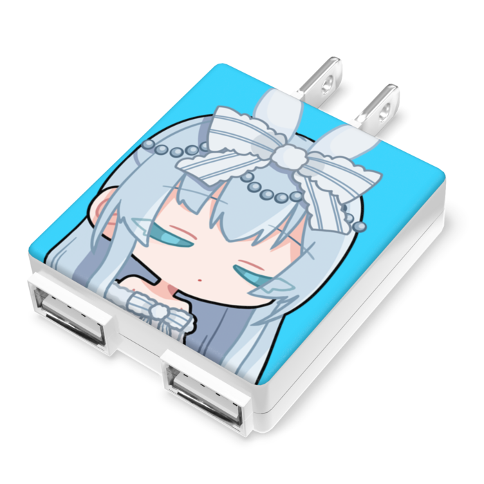 ACアダプター - 50×55mm（青）