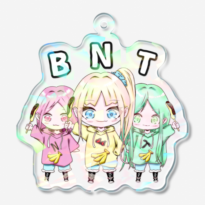 ホログラムアクリルキーホルダー - 50 × 50mm