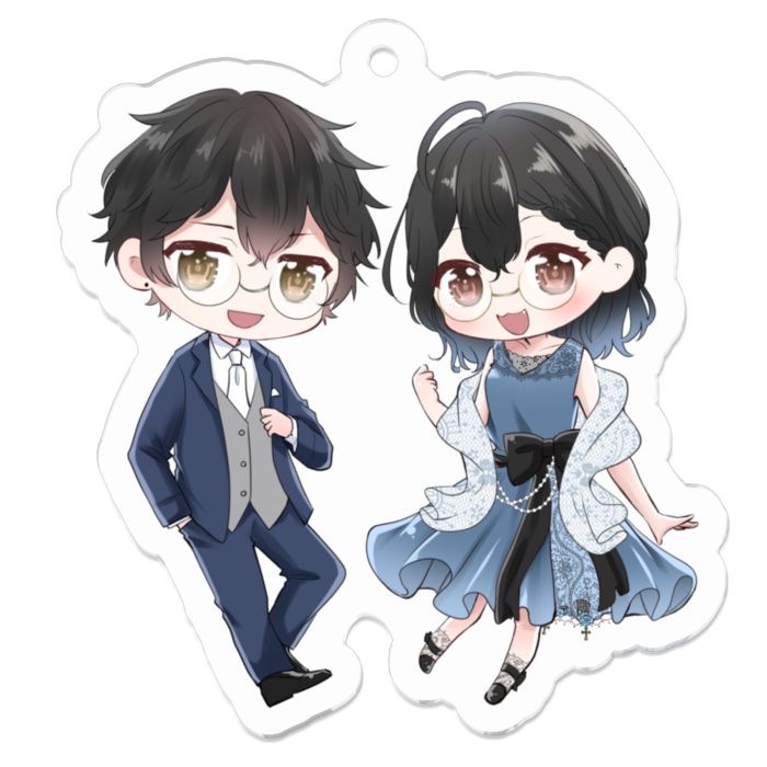 アクリルキーホルダー - 50 x 50 (mm)