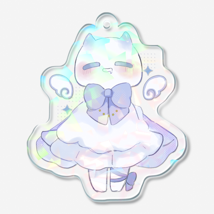 ホログラムアクリルキーホルダー - 50 × 50mm