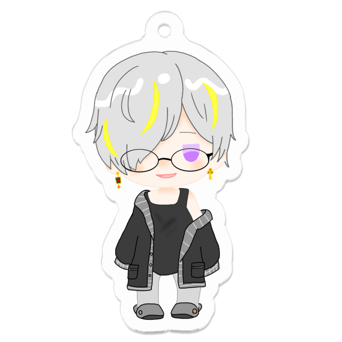 アクリルキーホルダー（コーティング） - 50 x 50 (mm)