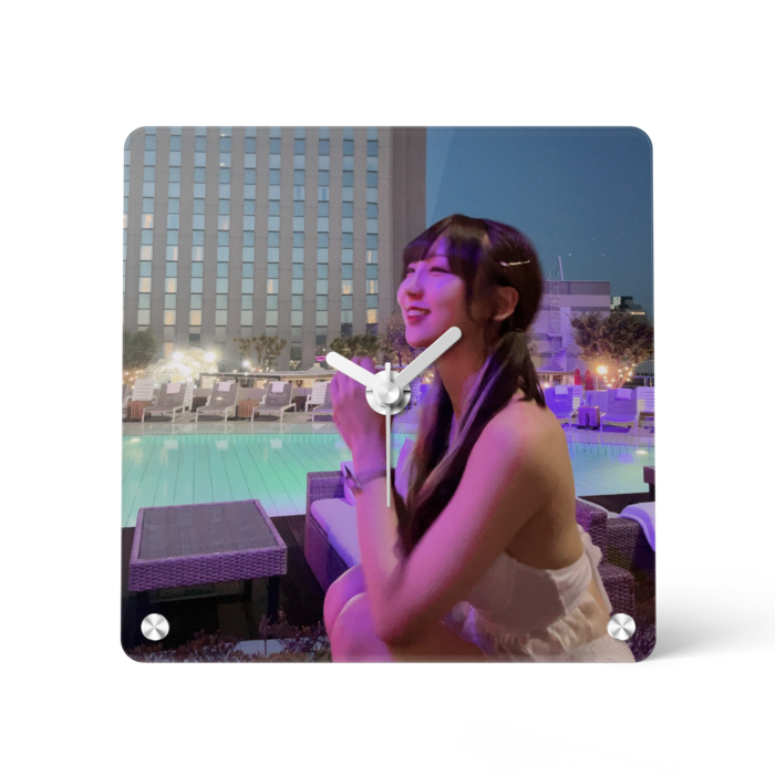 アクリル時計 - 150x150mm