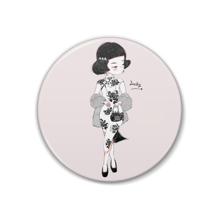 缶バッジ （チャイナドレス） - 38mm