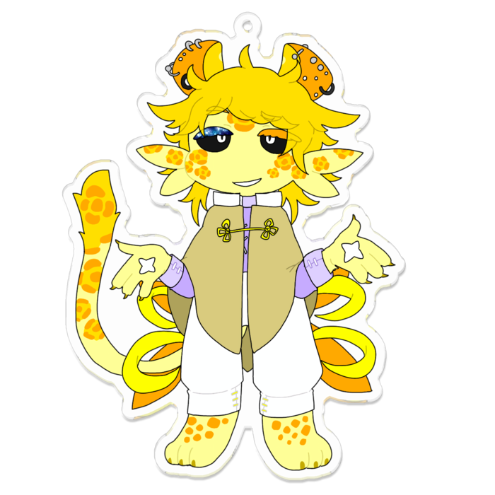 アクリルキーホルダー(裸眼) - 100 x 100 (mm)