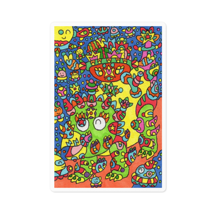 ステッカー - 100 x 100 (mm)