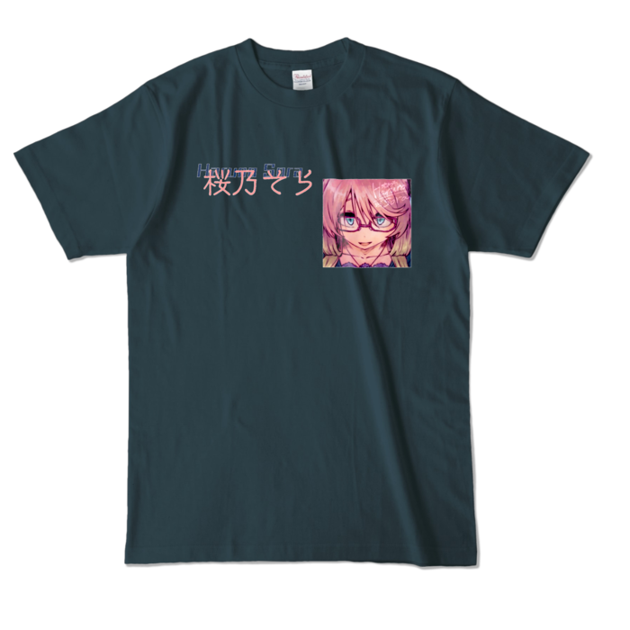 カラーTシャツ - L - デニム (濃色)