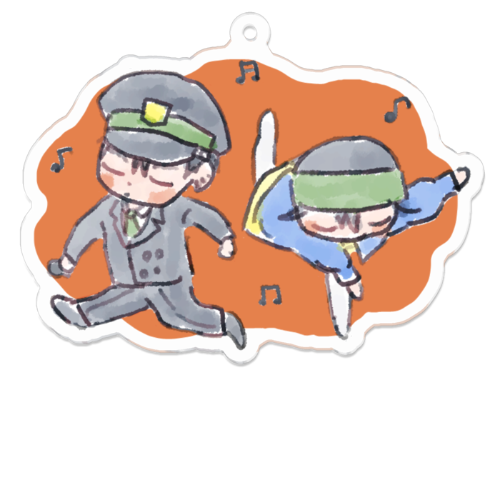 アクリルキーホルダー - 70 x 70 (mm)