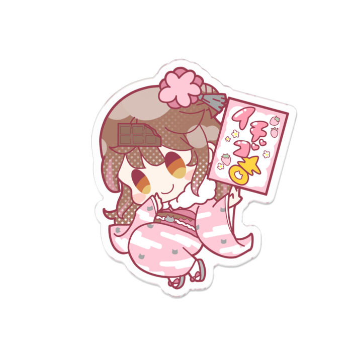 アクリルバッジ - 70 x 70 (mm)
