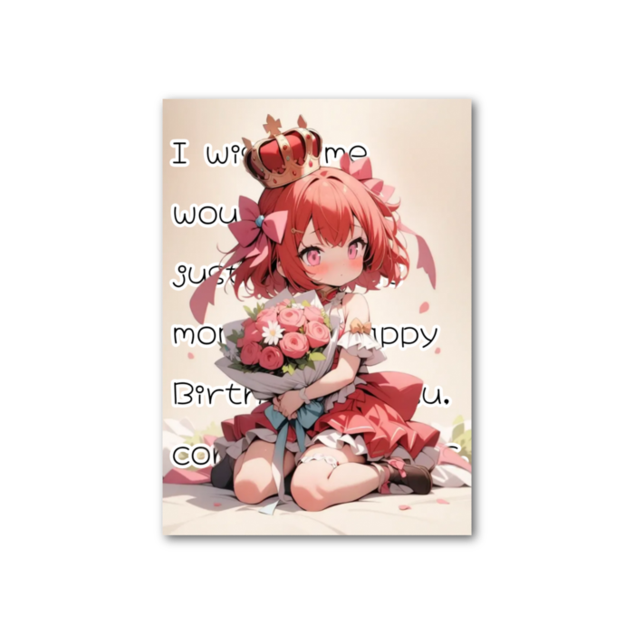 フォト風カード - 縦 - 片面