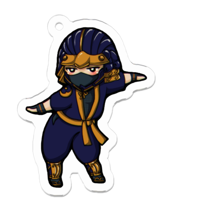 (小)アクリルキーホルダー - 50 x 50 (mm)