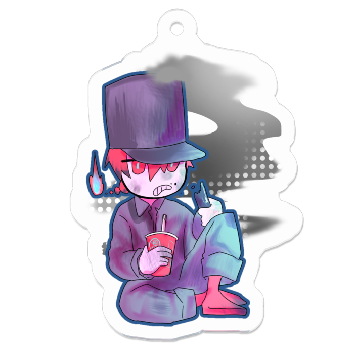 アクリルキーホルダー - 50 x 50 (mm)