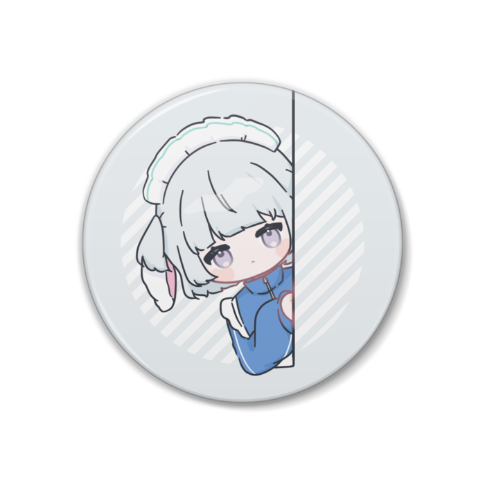 SDイラスト(ちらっ)　缶バッジ Ver. - 38 (mm)