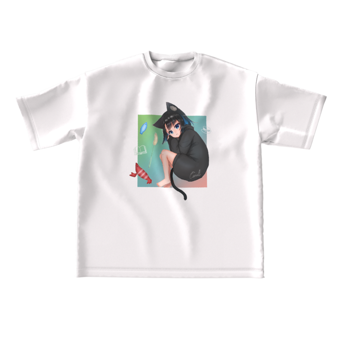 ビッグシルエットTシャツ - L - WHITE