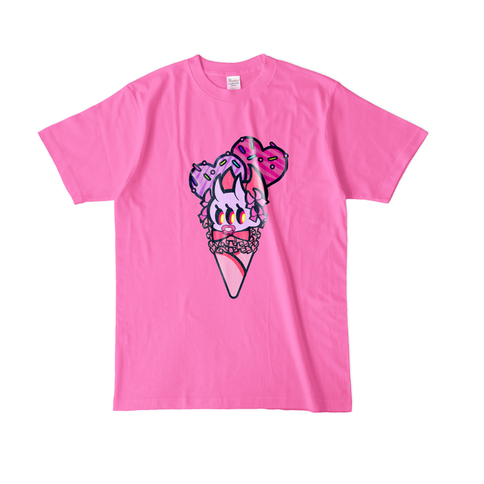 カラーTシャツ(濃色) - L - ピンク