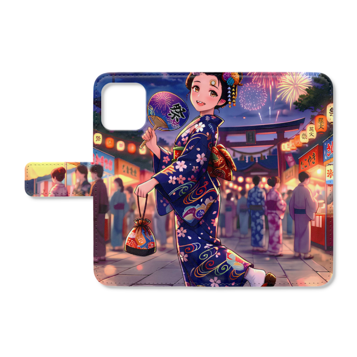 手帳型iPhoneケース - iPhone12 / 12 Pro - ストラップ穴 あり
