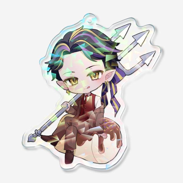 ホログラムアクリルキーホルダー - 70 × 70mm