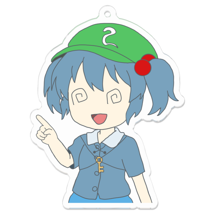 アクリルキーホルダー（コーティング） - 70 x 70 (mm)