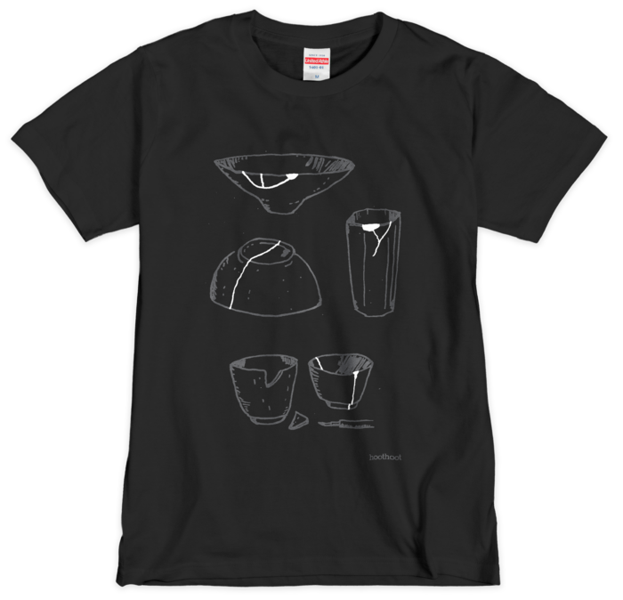 器の景色Tシャツ(シルクスクリーン印刷) - M - 2色(1)