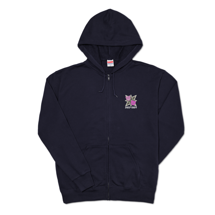 ジップパーカー - XL - ネイビー