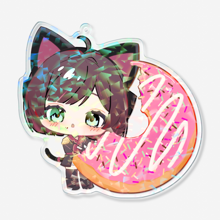 ホログラムアクリルキーホルダー - 100 × 100mm