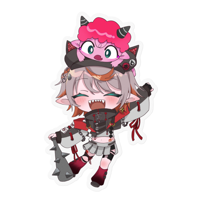えんまちゃこクリアステッカー