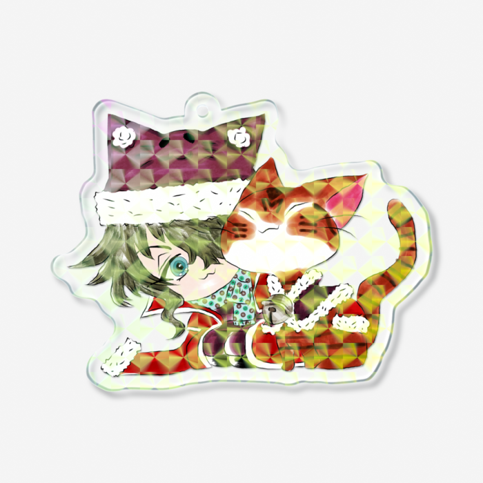 70 × 70mm - モザイク   ベリアニャンタと茶トラちゃん