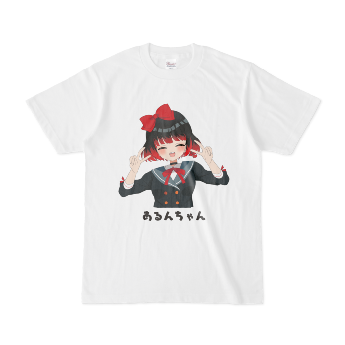 あるんちゃんダブルピースTシャツ - S -