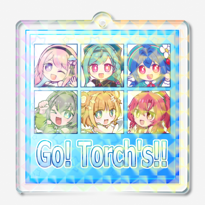 ホログラムアクリルキーホルダー - モザイク