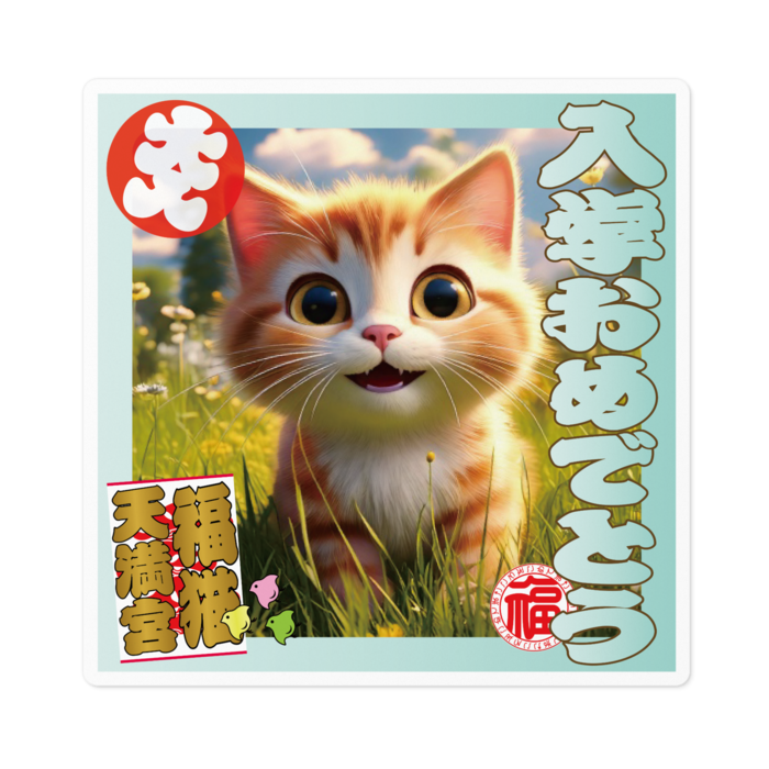 ステッカー - 100 x 100 (mm)