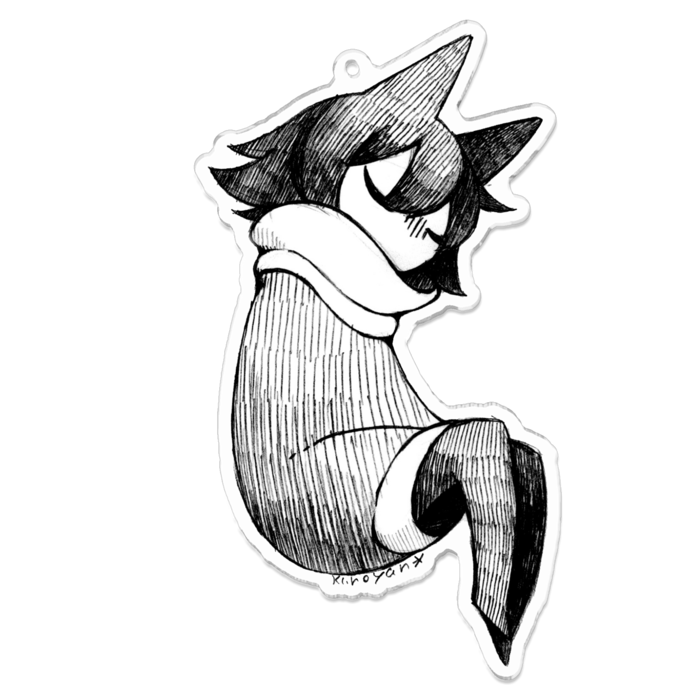 アクリルキーホルダー（コーティング） - 100 x 100 (mm)