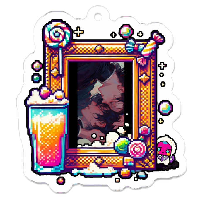 アクリルキーホルダー - 50 x 50 (mm)