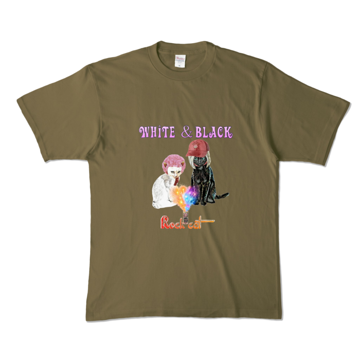 カラーTシャツ - XL - オリーブ (濃色)