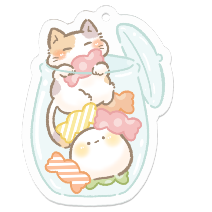 アクリルキーホルダー - 50 x 50 (mm)