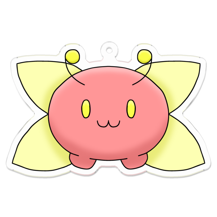 りんねむしアクキー(薄紅)