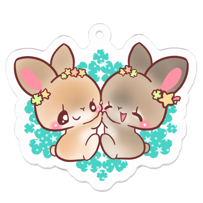 アクリルキーホルダー - 50 x 50 (mm)