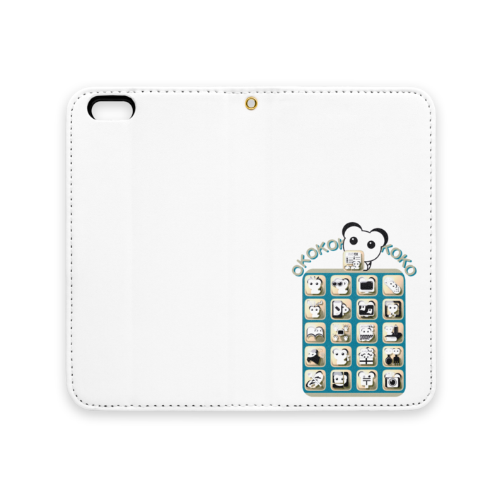 手帳型iPhoneケース（ベルトなし） - iPhone 6 / 6s - ストラップ穴 あり