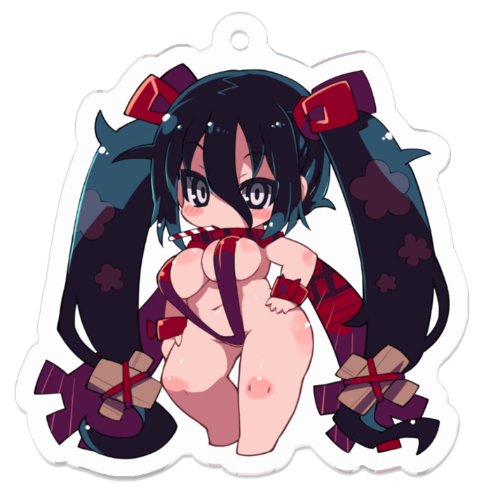 すり アクリルキーホルダー - 50 x 50 (mm)