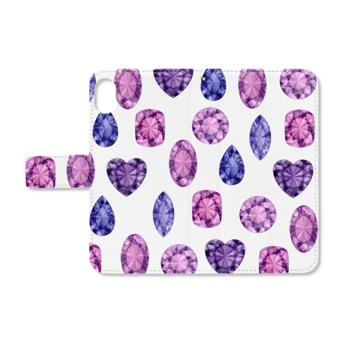 手帳型iPhoneケース - iPhone XR - ストラップ穴 あり