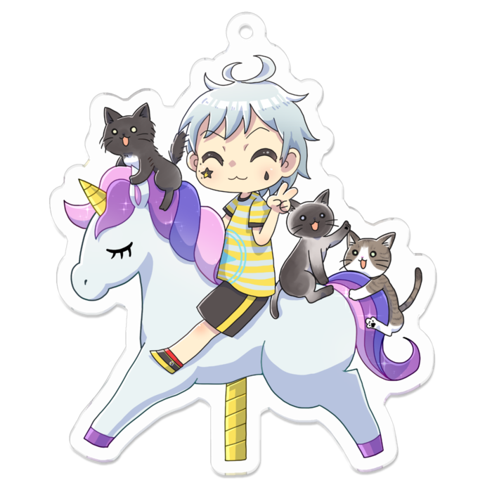 アクリルキーホルダー - 70 x 70 (mm)