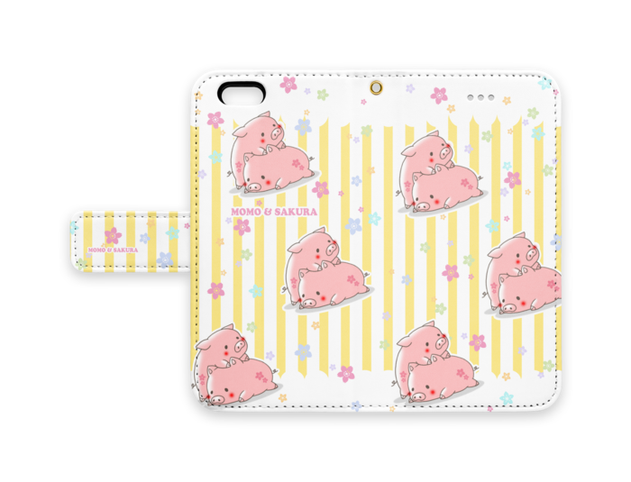 手帳型iPhoneケース - iPhone6 - ストラップ穴 あり