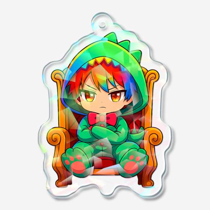 ホログラムアクリルキーホルダー - 50 × 50mm